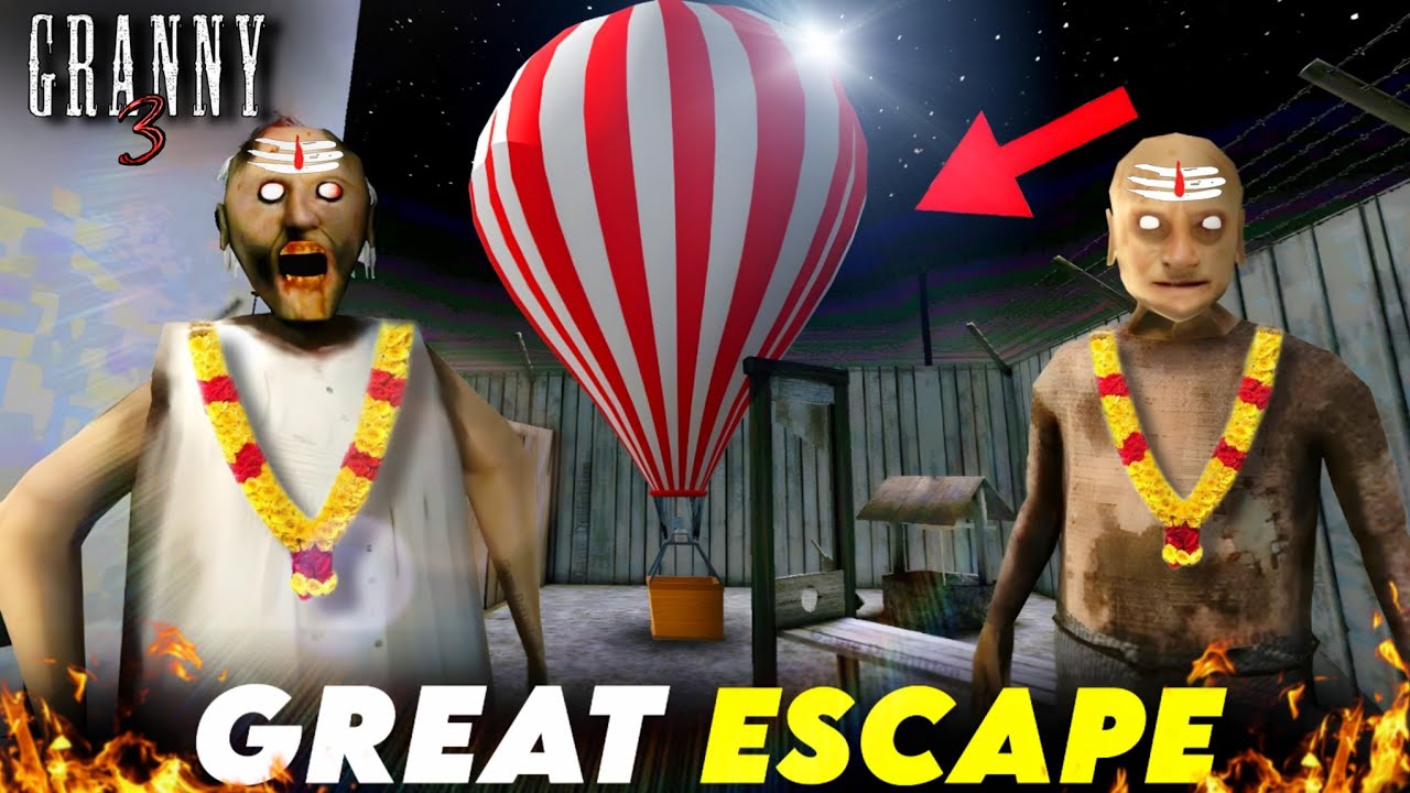 GRANNY 3 Remake Balloon ESCAPE CHALLENGE ! Can You Survive 10 Minutes ?