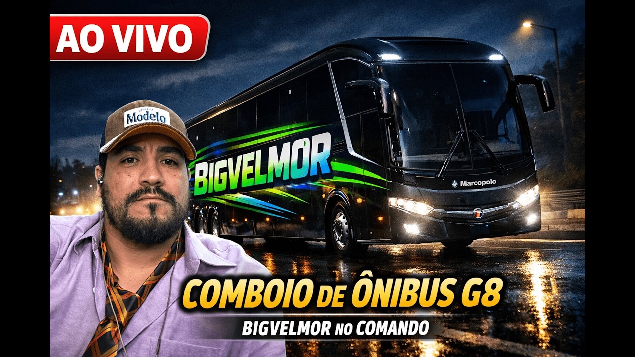 Comboio com  Onibus  1.58 #bigvelmor #ats #atsmods #ets2  #twitch #superball