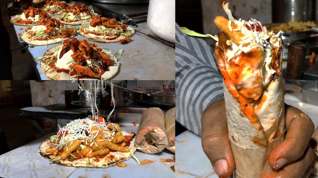 Cheese Loaded Kurkura  Chicken Shawarma Only RS 80 | Homemade Shawarma Recipe | Street Food of Surat