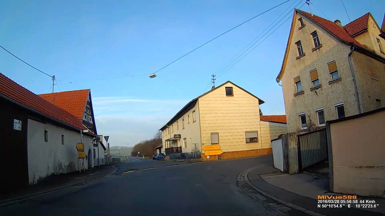D: Sulzdorf. Markt Stadtlauringen. Landkreis Schweinfurt. Ortsdurchfahrt. M&auml;rz 2016