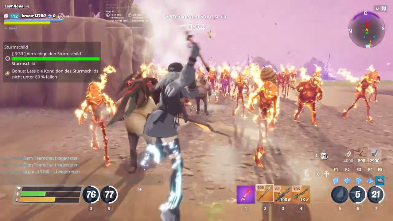 Fortnite - Rettet die Welt - Twine-Peaks - Sturmschild Verteidigung 1 (LVL70)