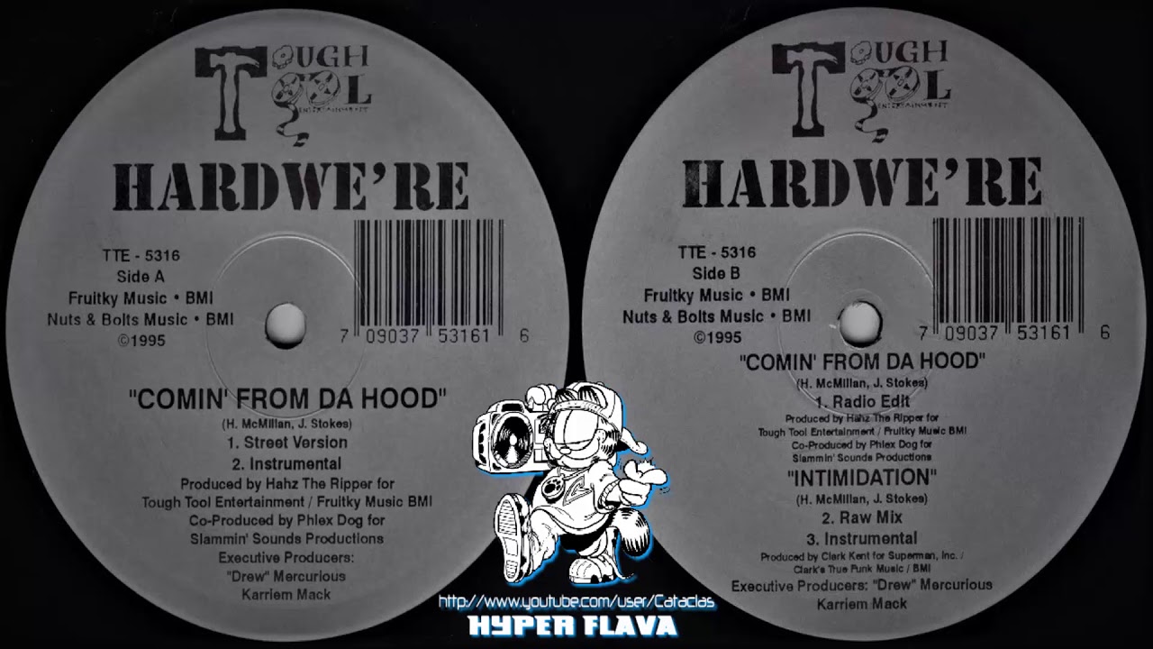 Hardwe're ‎- Comin' From Da Hood / Intimidation (Full VLS) (1995)