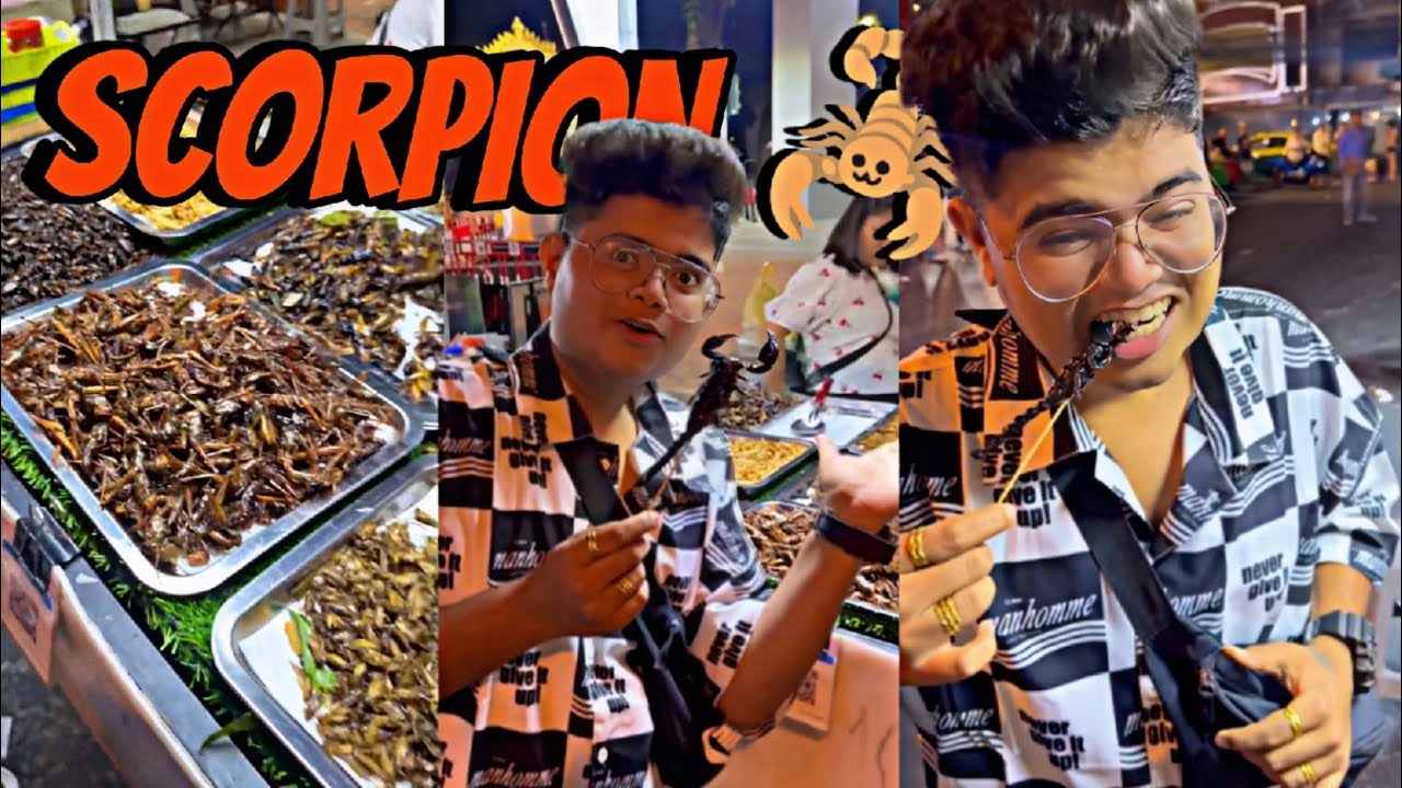 Bhai Sahab Mena Khaa Liya Scorpion 🦂| Thailand | Kanda Lover Villege |