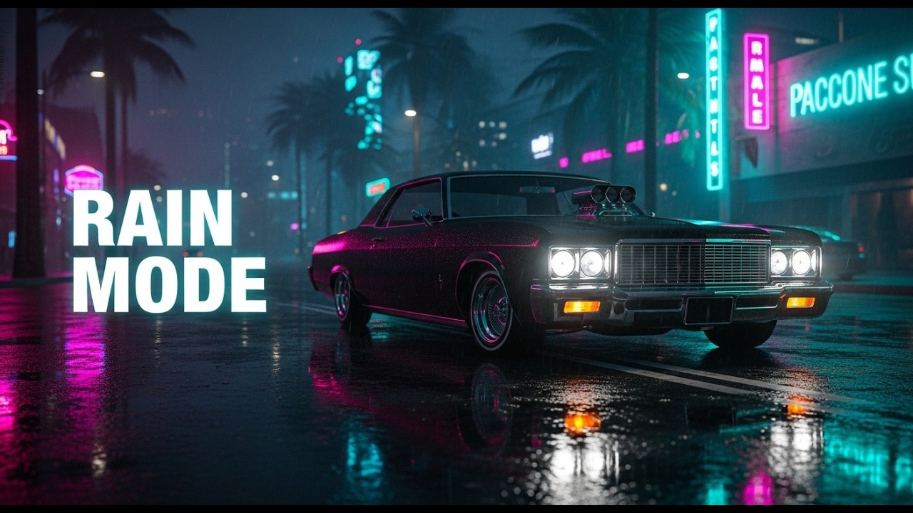 Rainy Neon G-Funk Cruise Mix (90s West Coast) — Lowrider Night Drive Vibes