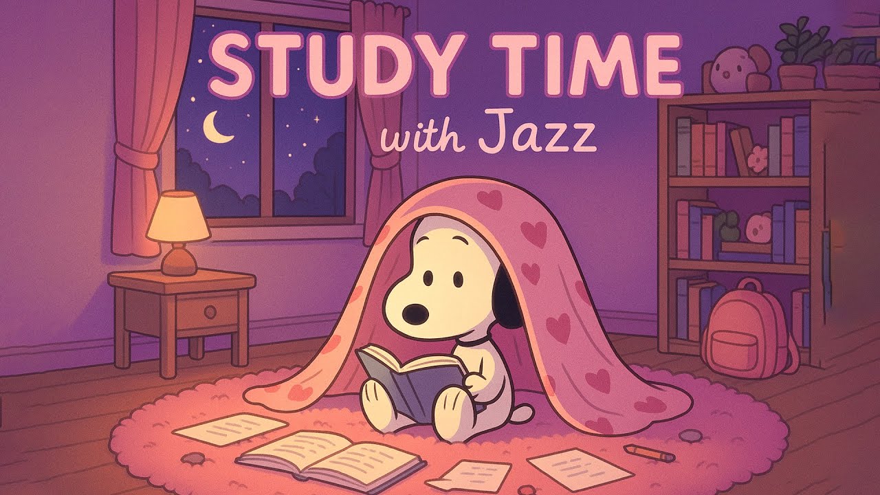 Учёба с джазом 🌞 Позитивный плейлист Snoopy Jazz для учёбы и работы