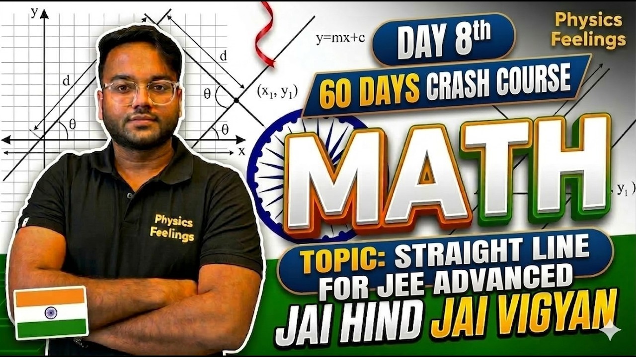 JEE Advanced Maths: Geometry & Straight Line PYQs Solving | Physics Feelings #crashcourse #maths