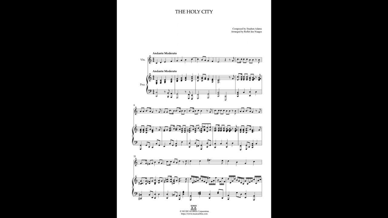 [MUSICALIBRA] The Holy City - Violin and Piano Duet