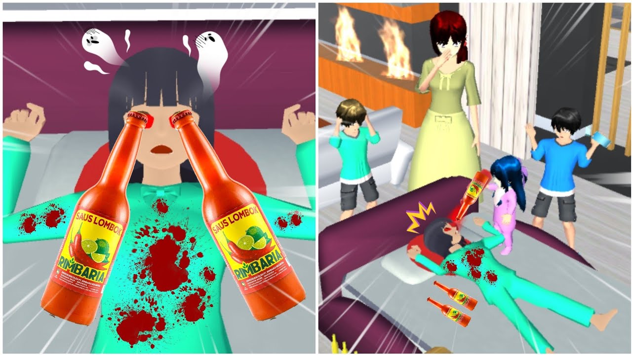 MATA ANGEL KE SIRAM SAOS SAMBAL || Drama Sakura School Simulator