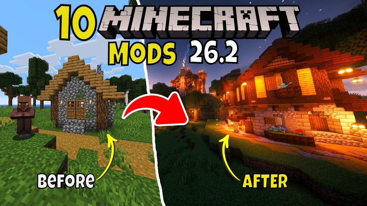 These 10 Mods Are a MUST for Minecraft 26.2!