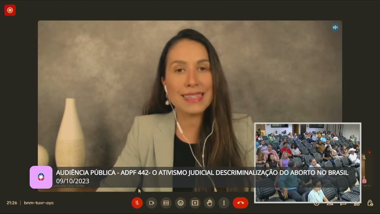 ADPF 442  - Direito &agrave; vida, um direito natural - Ju&iacute;za Ludmila Lins Grillo