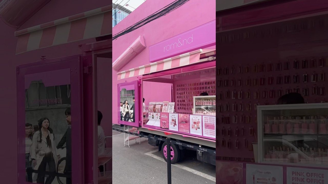Romand's new Flagship store Pink Office opening May 1st! 💄🎀 #koreanmakeup #romand #lipstick