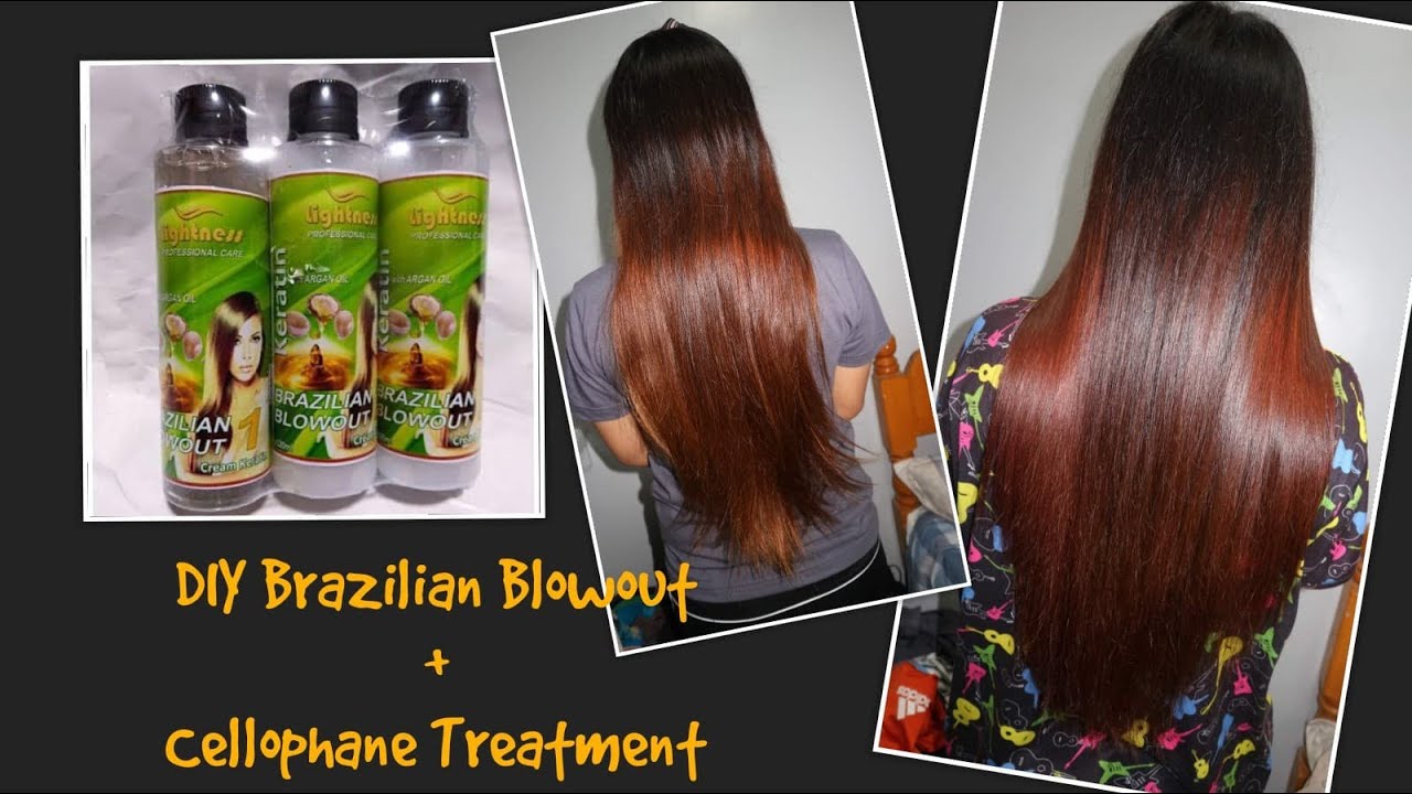 P350 Brazilian Blowout with Cellophane Treatment at home? I did it myself DIY tagalog