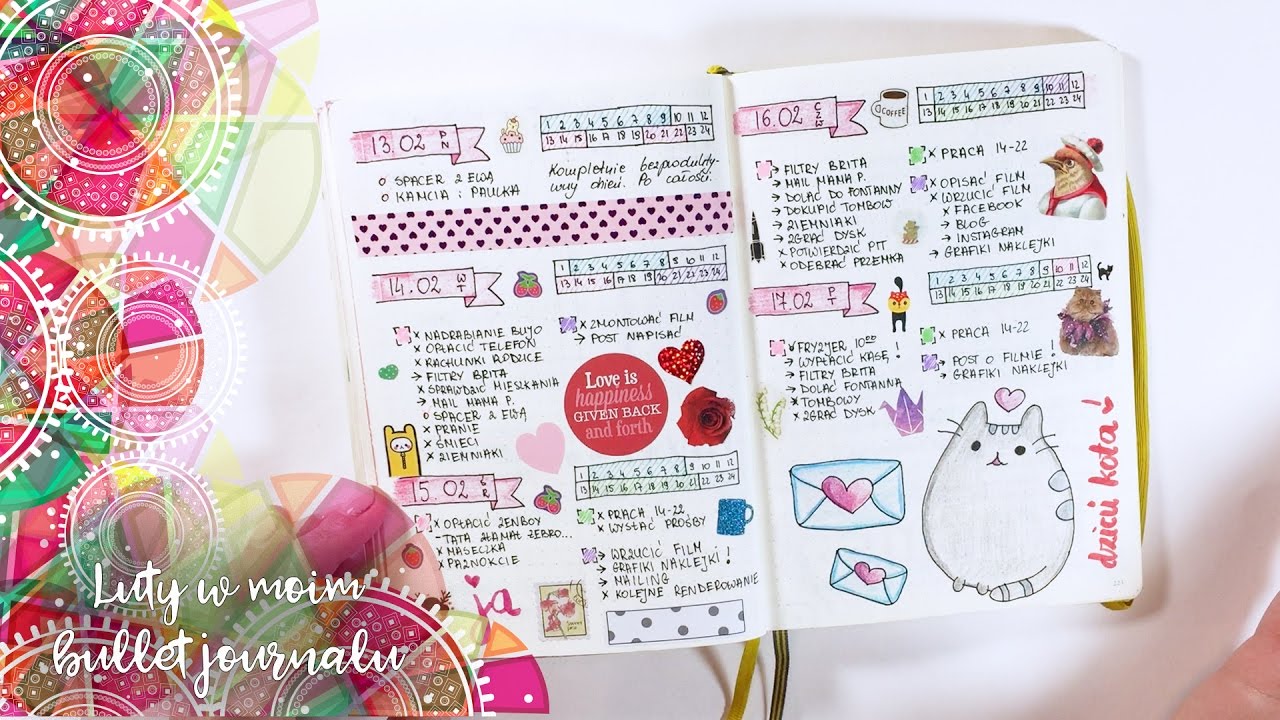 Luty w bullet journalu. Nie jest idealnie!