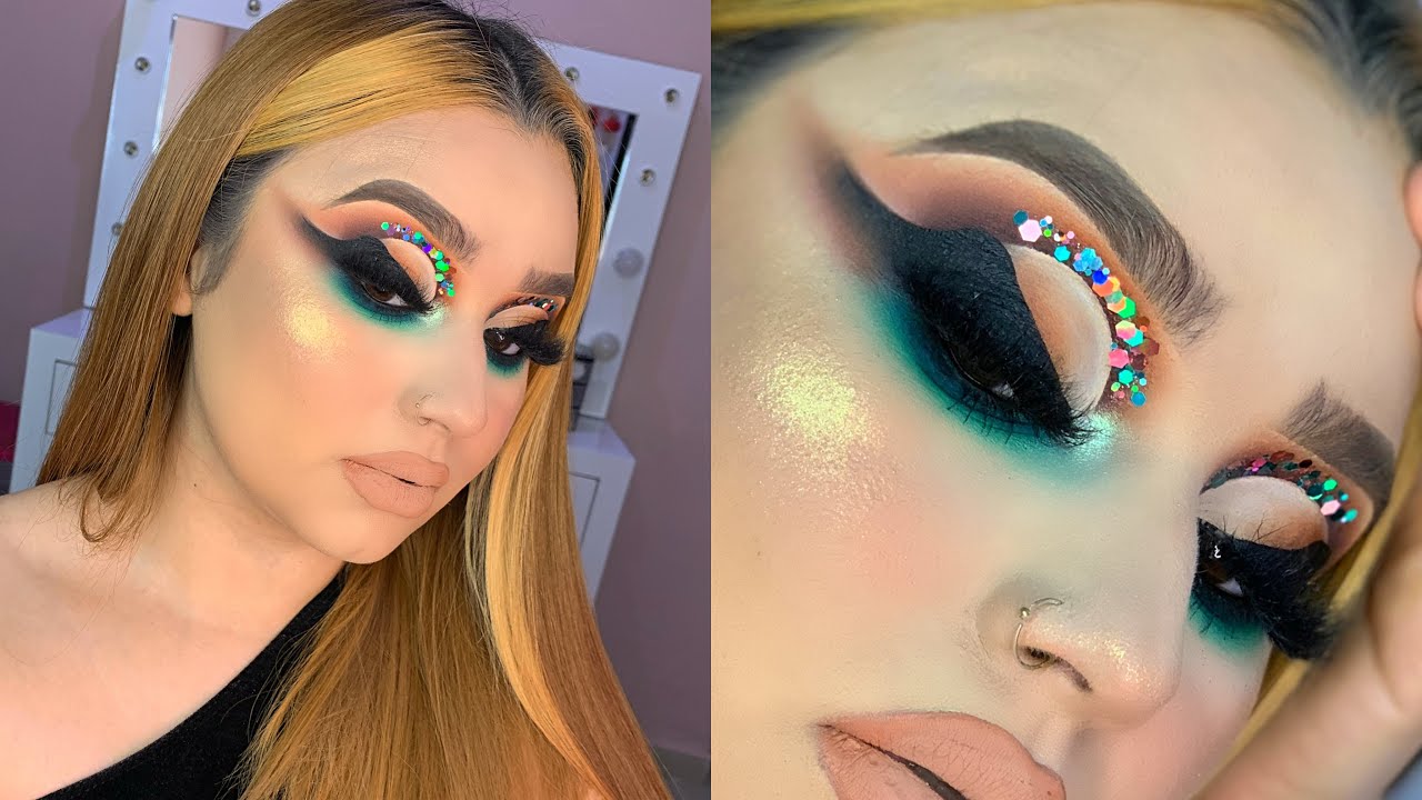 Maquillaje dramático ala de ángel