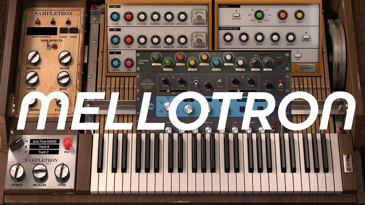 RICH BEAUTIFUL MELLOTRON TAPE ORGAN FROM SAMPLETRON