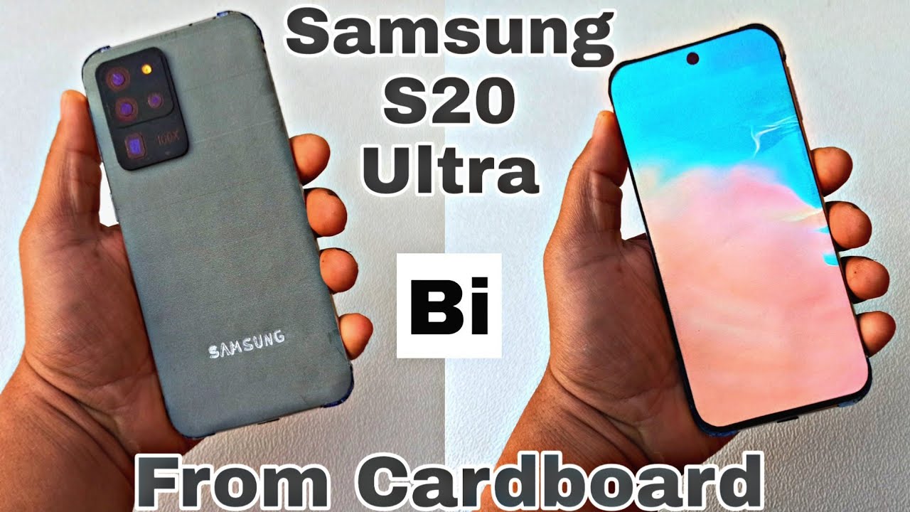 How to make Samsung galaxy S20 Ultra from Cardboard | Bi