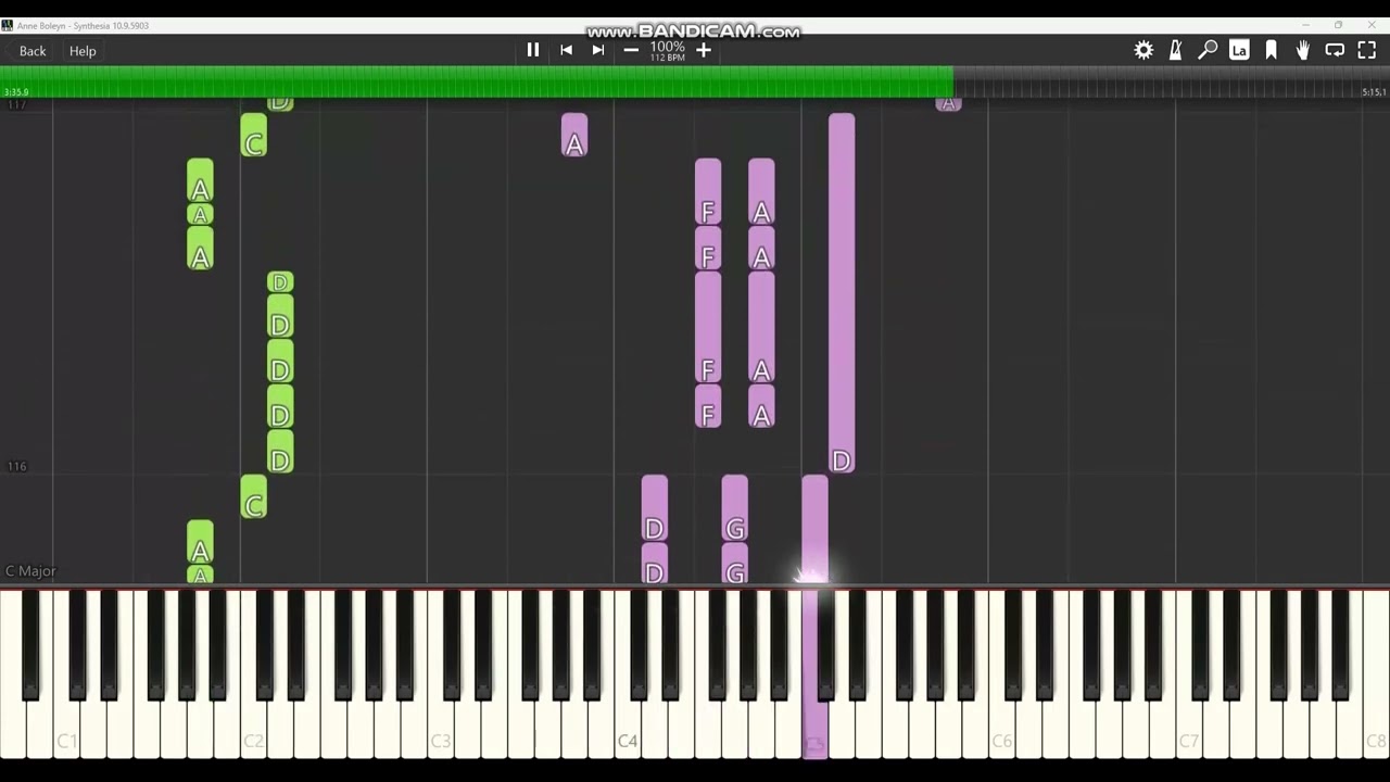 [Synthesia] Rick Wakeman: The Six Wives of Henry VIII (MIDI visualiser)