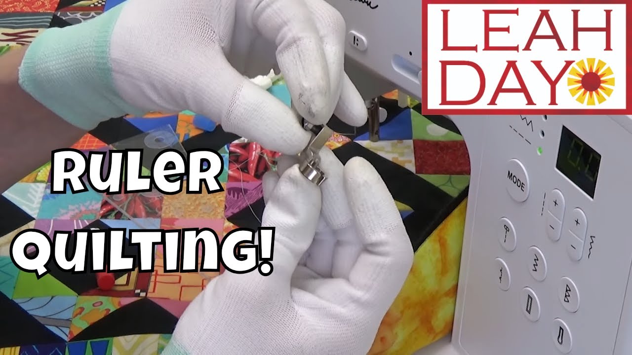 Quilting with Rulers! Quilt a Scrap Overload Block on a Home Machine