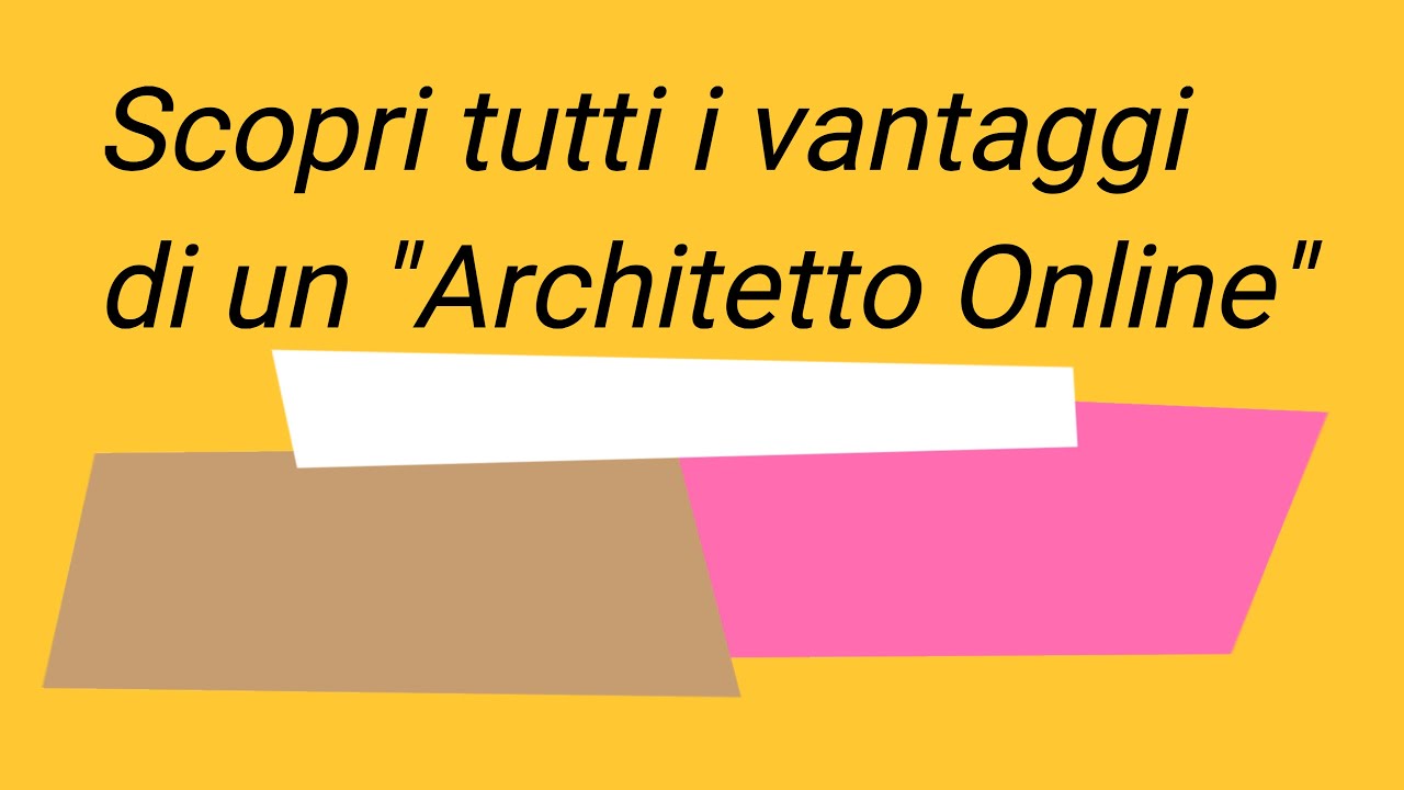 2 Architetto Online Vantaggi