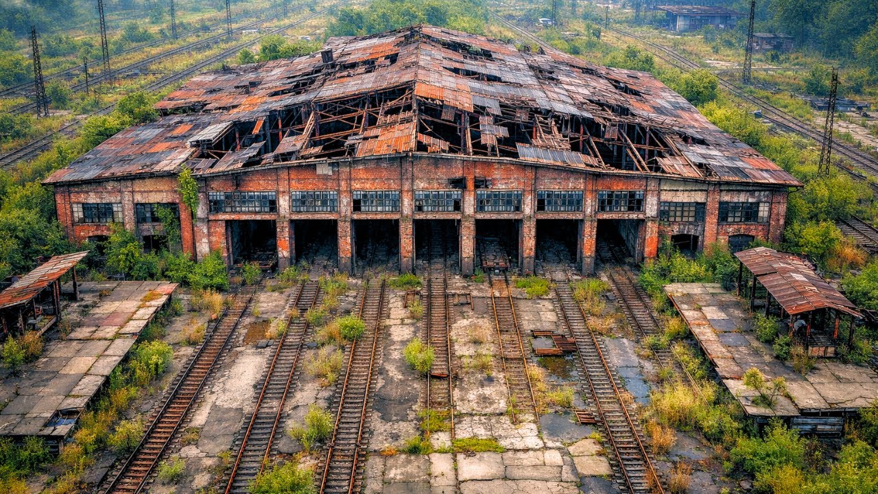 Restoring a 50-Year Abandoned Railway Depot into a Modern Loft Hotel (ASMR) 