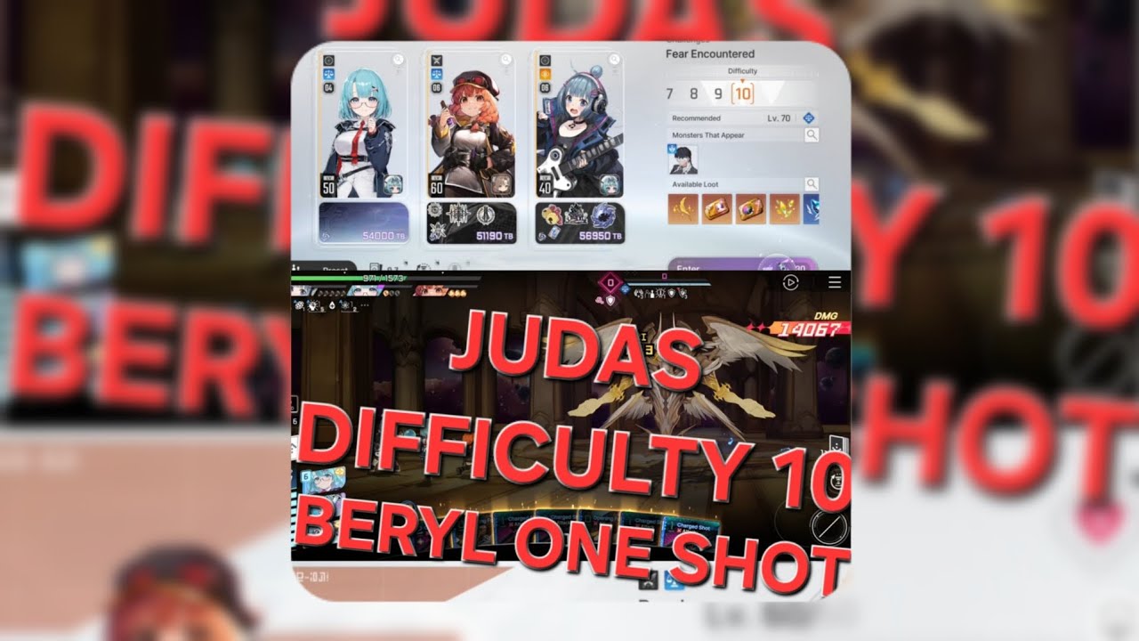 Beryl One-Shot Guide | Judas Weekly Boss | Difficulty 10 | Chaos Zero Nightmare 