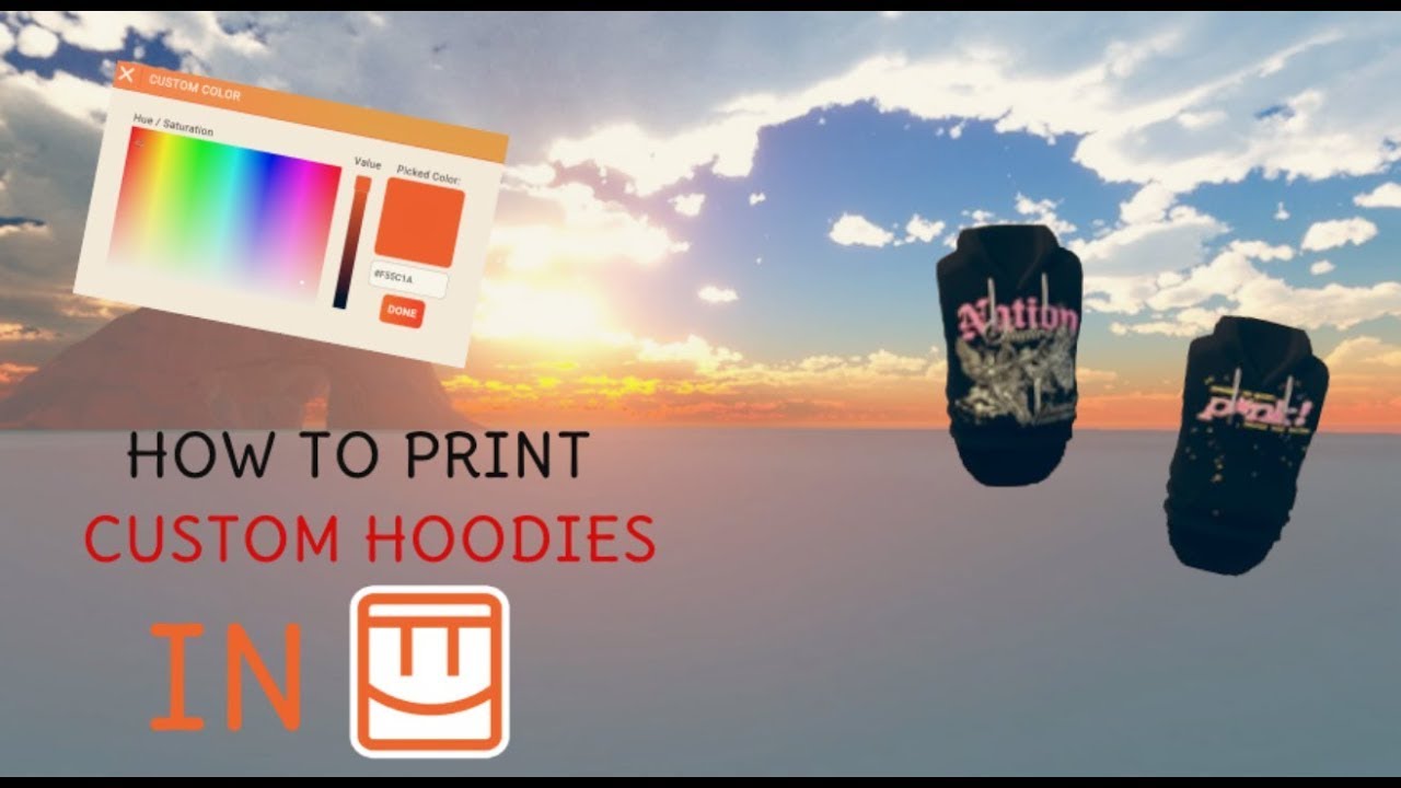 How to Print Custom Hoodies in Rec Room