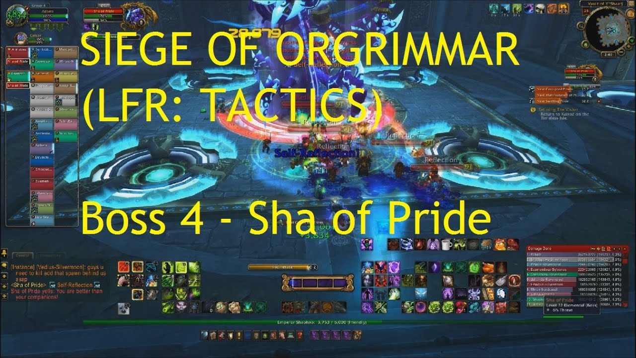 Siege of Orgrimmar LFR: Boss 4 Sha of Pride (TACTICS) - WoW Patch 5.4 LIVE !!