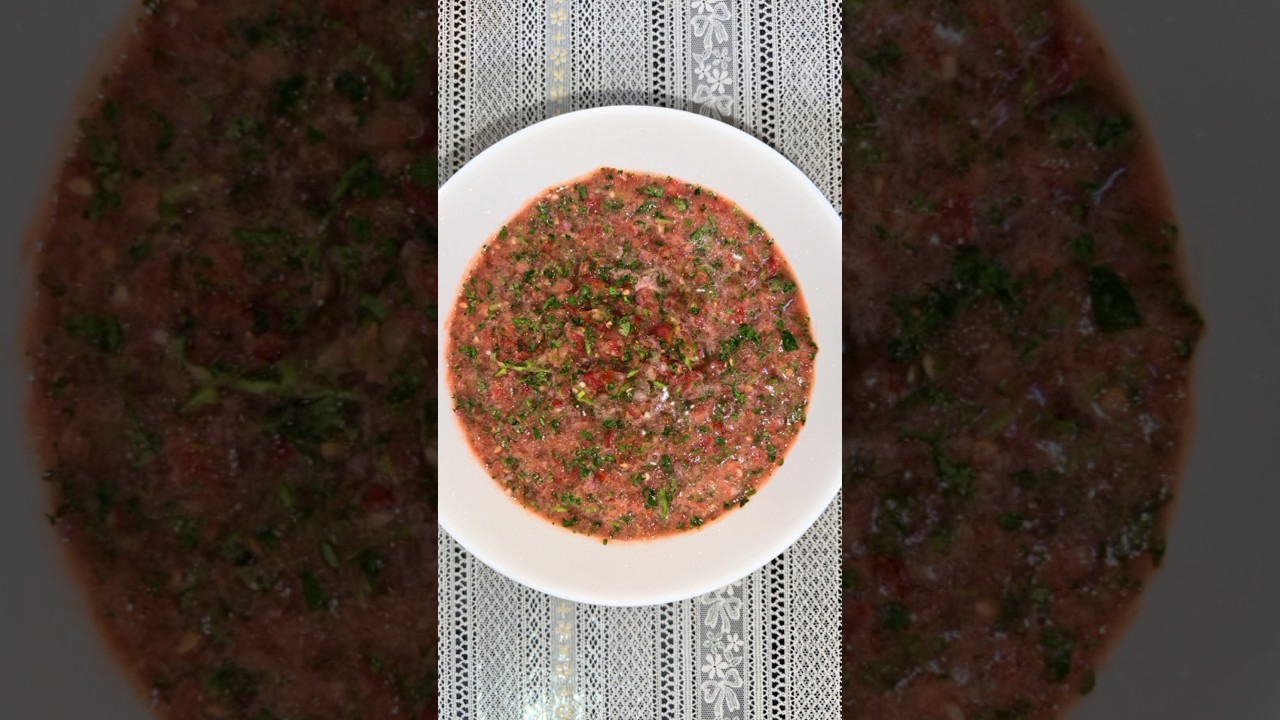 Dakkous Recipe in 30 Seconds! #shortsarabic  #fforflavorshorts #shortsfeed #arabicsalsa
