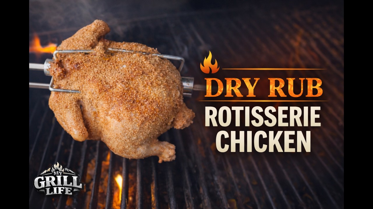 Dry Rub Rotisserie chicken