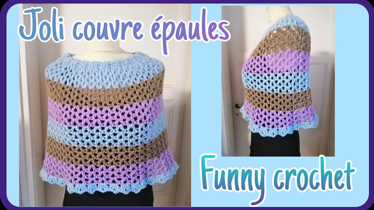 De la douceur en pelotes 😁 le couvre épaules au crochet @FunnyCrochet #crochet