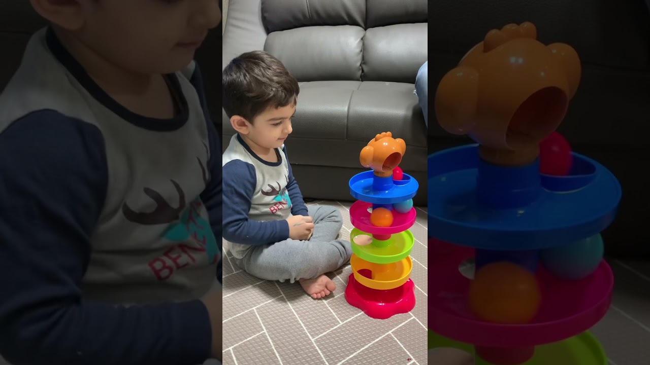 5 Layer Ball Drop and Roll Swirling Tower for Baby and Toddler Development | 