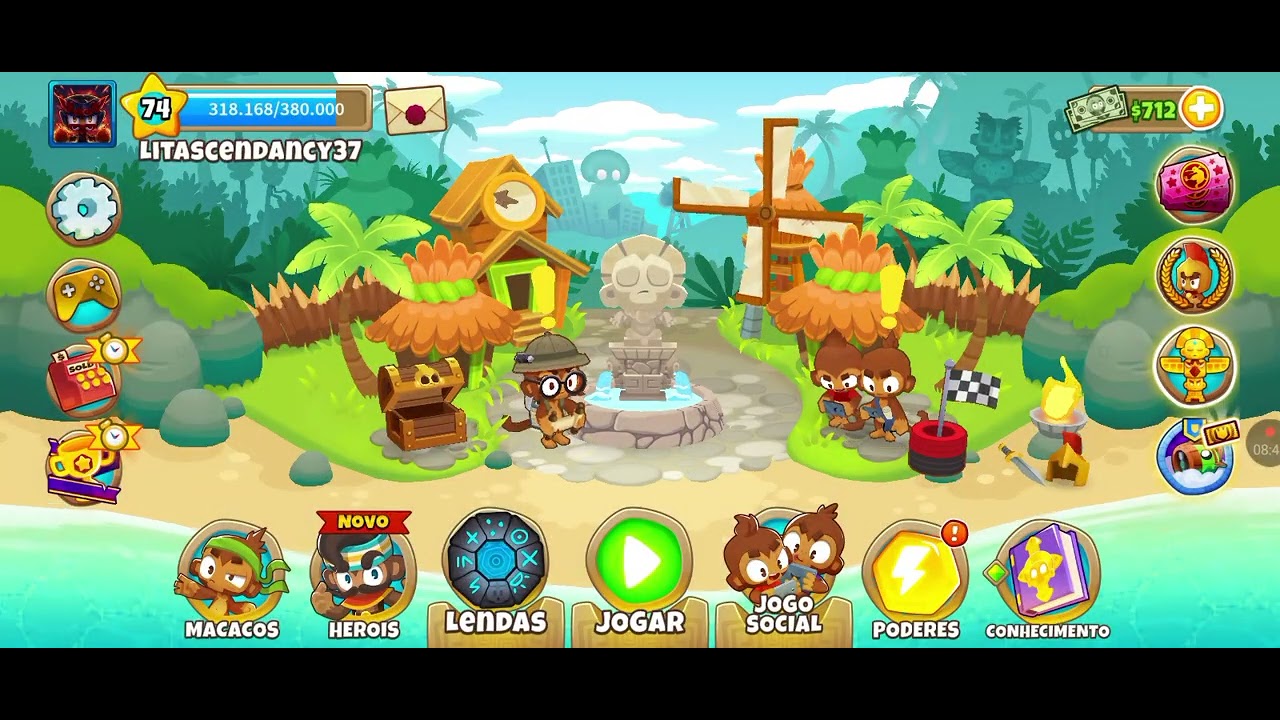 Uma partida de bloons td 6 insana