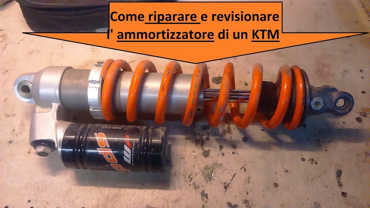 Come smontare e revisionare l'ammortizzatore KTM - parte 1/3
