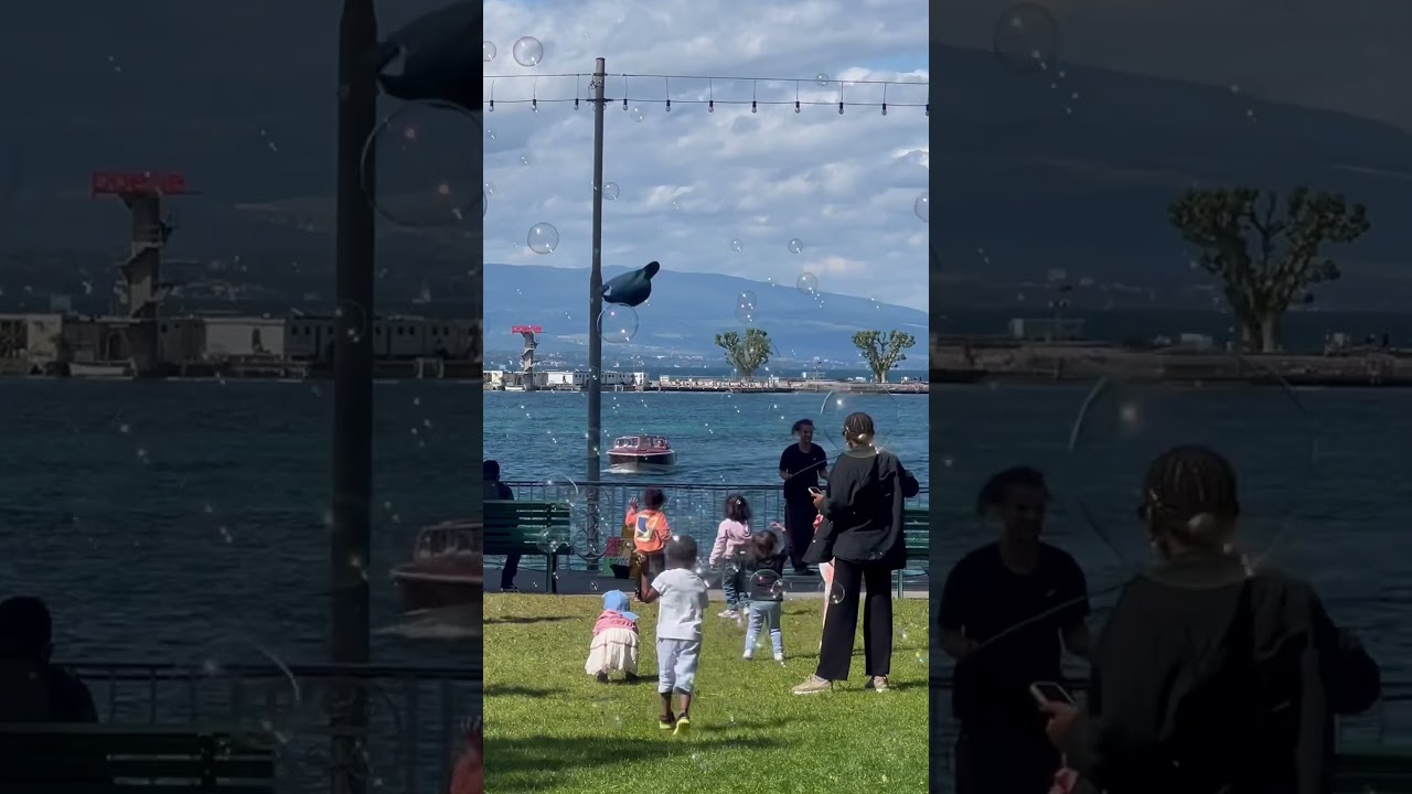 #travel Leman. Женева. Озеро. Мыльные пузыри. #summer
