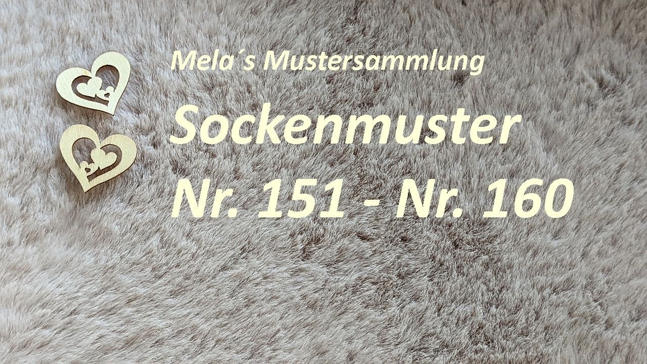 10 Sockenmuster Nr. 151 - Nr. 160