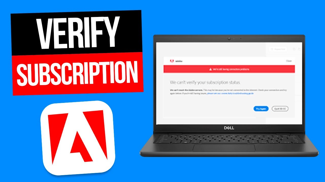 How to FIX Adobe We Can&rsquo;t Verify Your Subscription Status - Step by Step (2026)