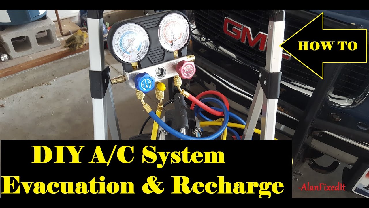 Vehicle A/C System Evacuation and Recharge - DIY