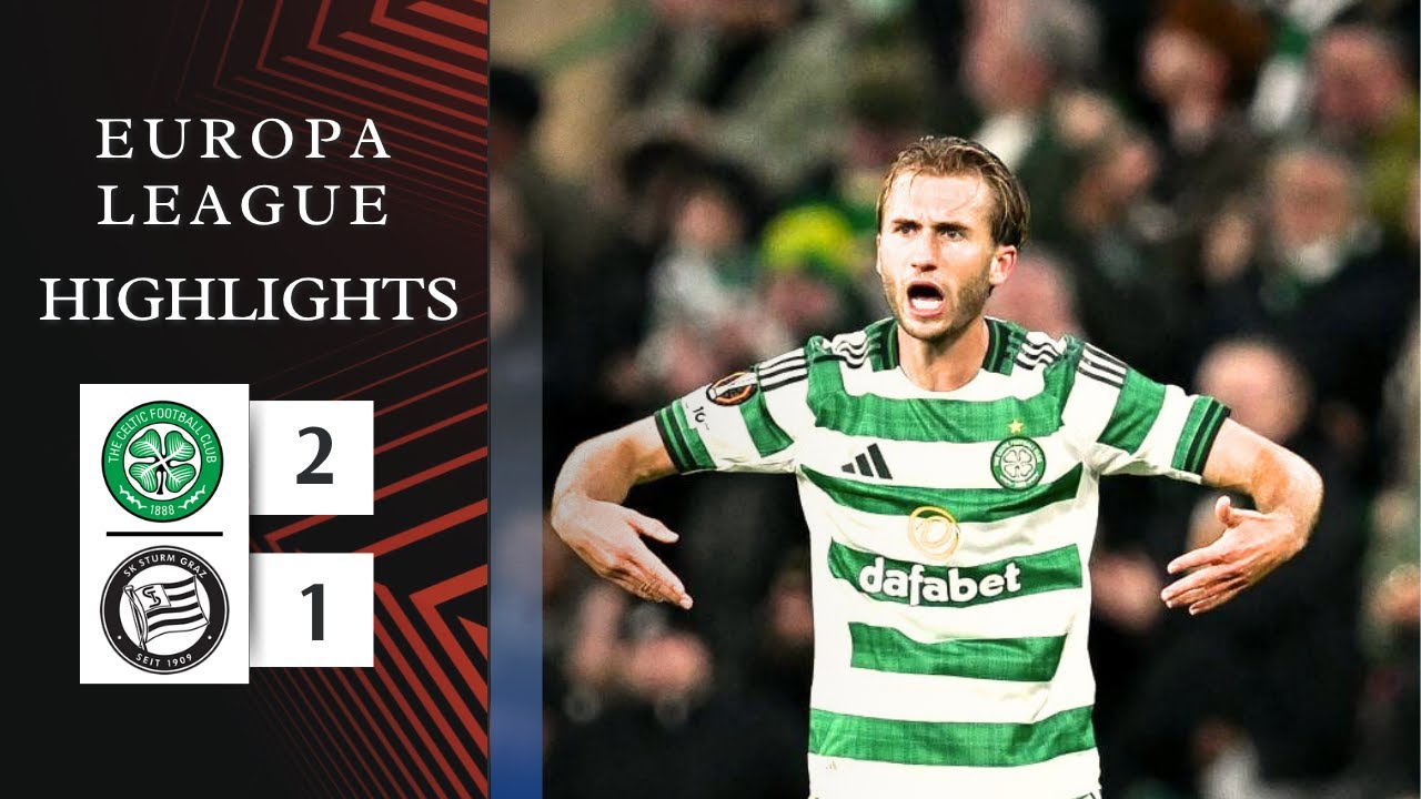 Селтик - Штурм Грац | 2-1 | Лучшие моменты | Лига Европы 2025-26 | celtic sturm graz