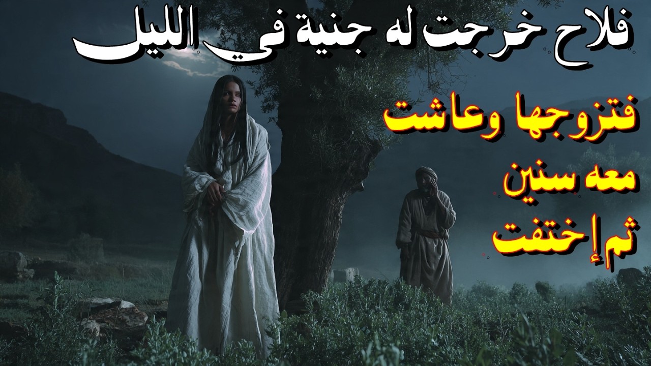 #قصة فلاح خرجت له جنية مسلمة في الحقل فتزوجها وعاش معها سنين ثم اختفت وهولايعلم,وبعدها كانت المفاجأة