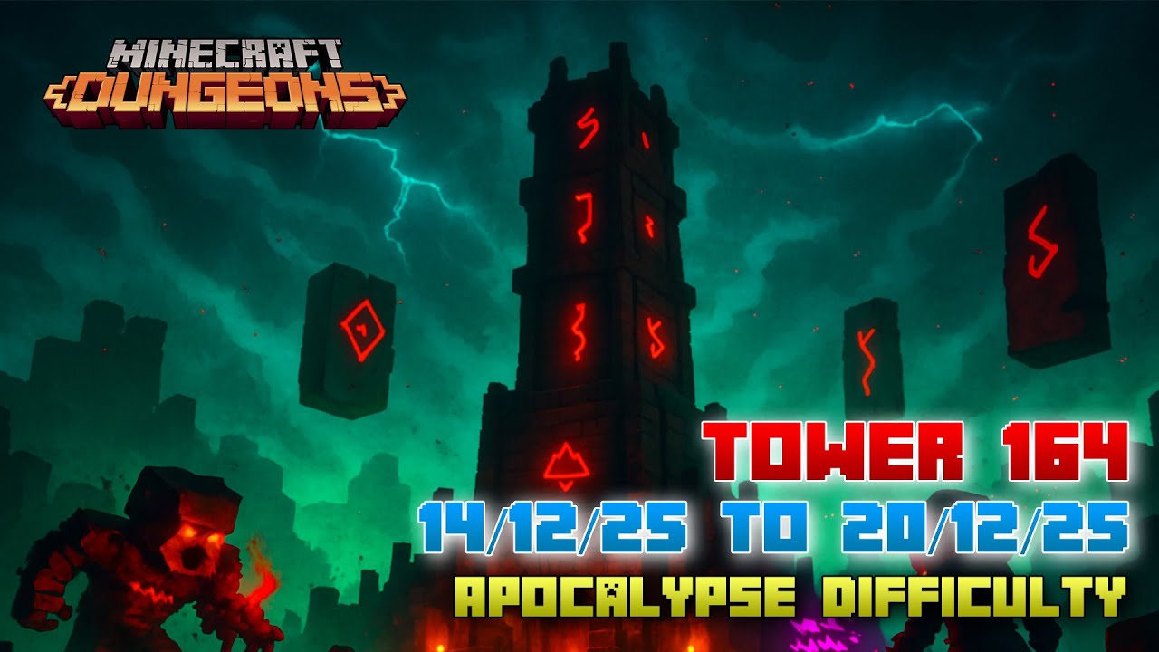 The Tower 164 [Apocalypse] Full Climb, Guide & Strategy, Minecraft Dungeons Fauna Faire