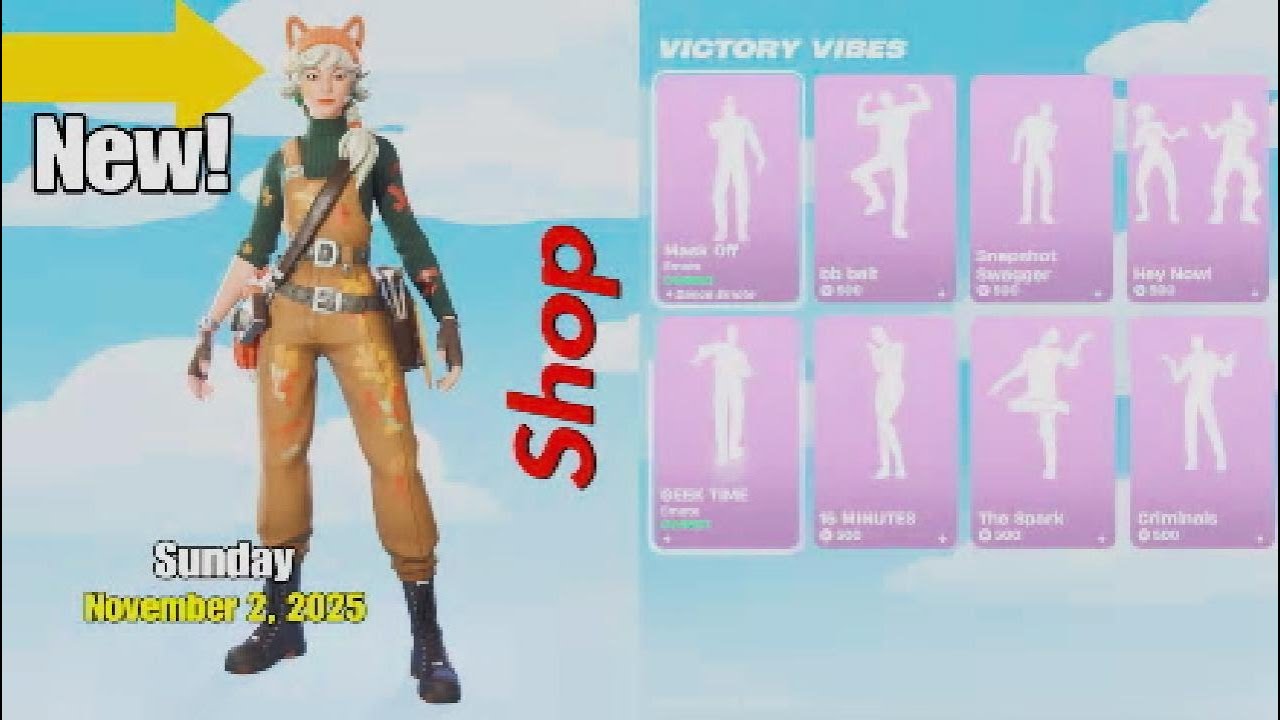 Fortnite Shop Update Nov 2, 2025 | New KALA BUNDLE, 15 Minutes, The Spark, Criminals