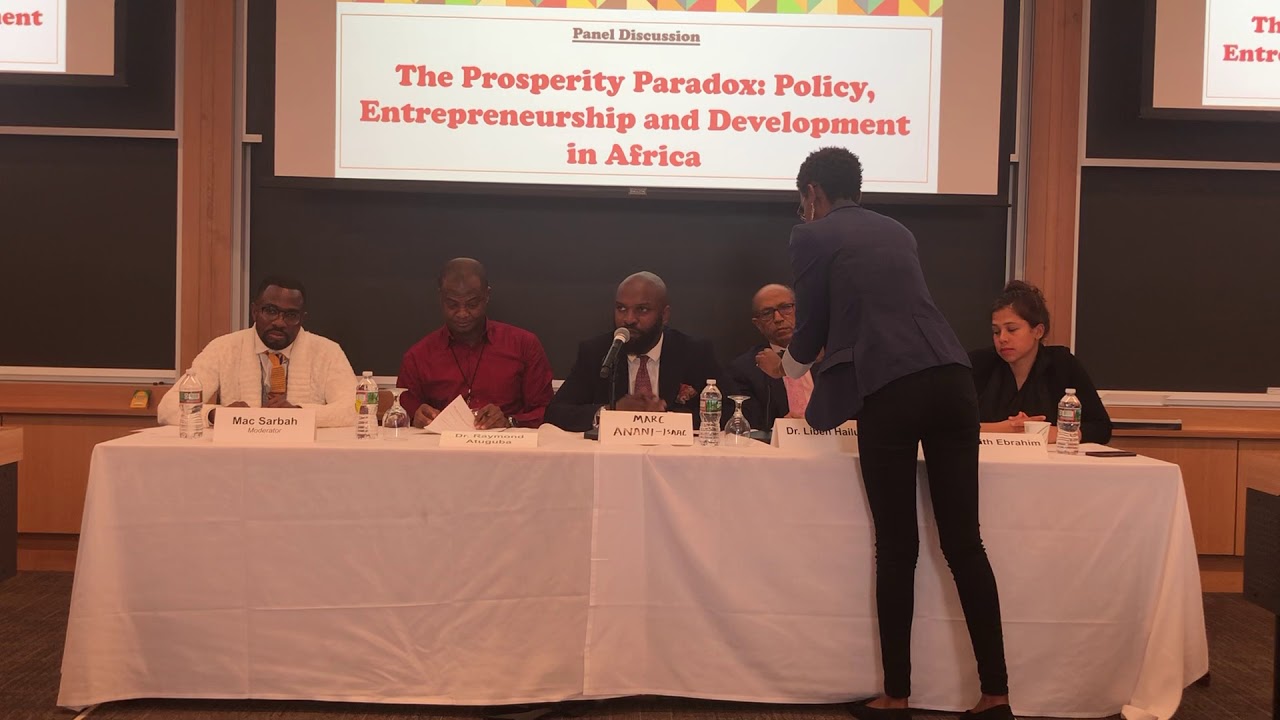 Mac Sarbah moderates Harvard Africa Conference on Policy, Entrepreneurship & Development in Africa.