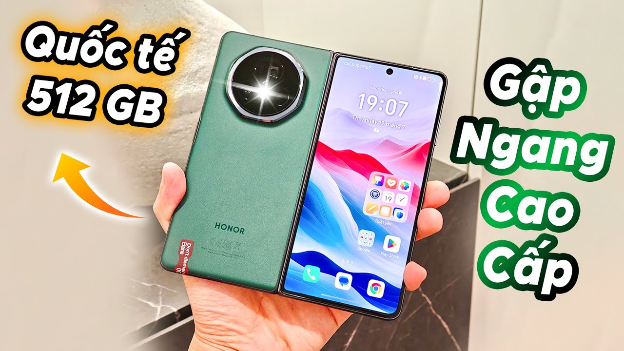 Gập ngang Cao Cấp tiếp tục gọi tên Honor Magic V3 Quốc tế 512 GB. Tìm điểm Chê cũng khó :3