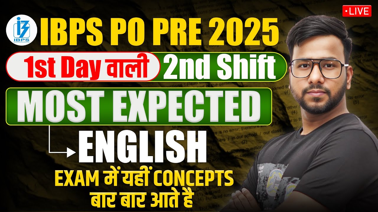 Rapid Revision: IBPS PO Pre 2025 English | IBPS PO Pre 2025 English Most Expected Questions | Varun