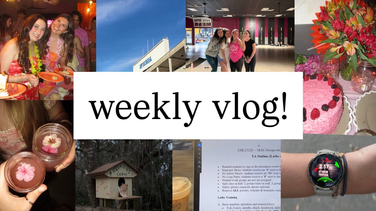 another weekly vlog of class, interviews, and birthday parties