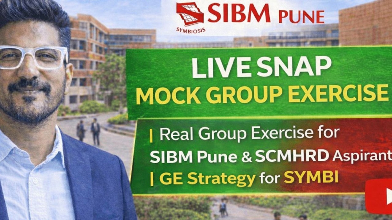 LIVE SNAP 2025 GE Mock | Реальное групповое упражнение для абитуриентов SIBM Pune и SCMHRD | Стра...