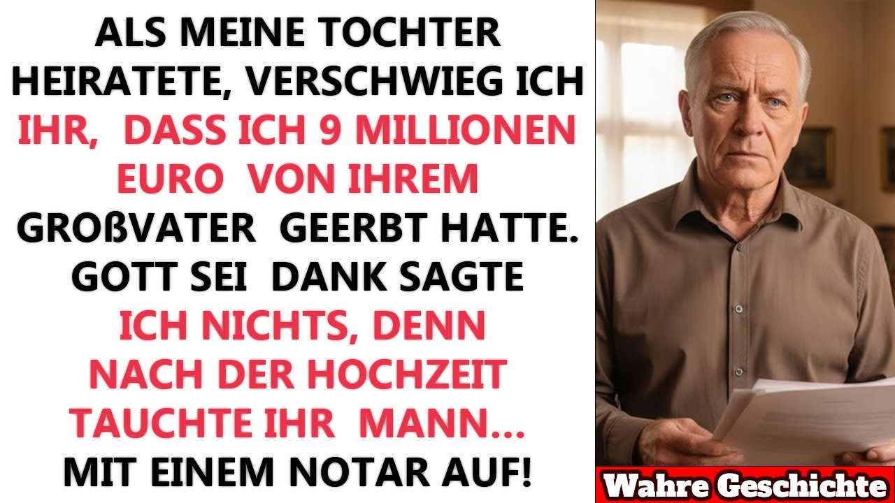 Ich verschwieg meiner Tochter das 9-Millionen-Erbe ihres Großvaters an ihrem Hochzeitstag.