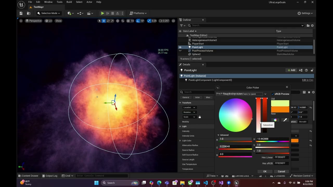 UE5 - Volume Textures with Heterogenous Volume Component are really nice actually!