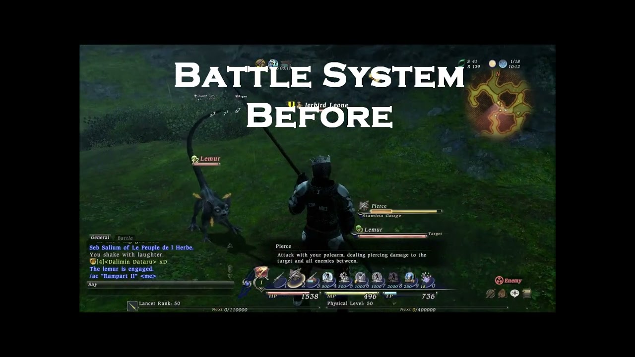 Final Fantasy XIV 1.0 - Battle System Before and After Auto-Attack Was Implemented (Leonesaurus)