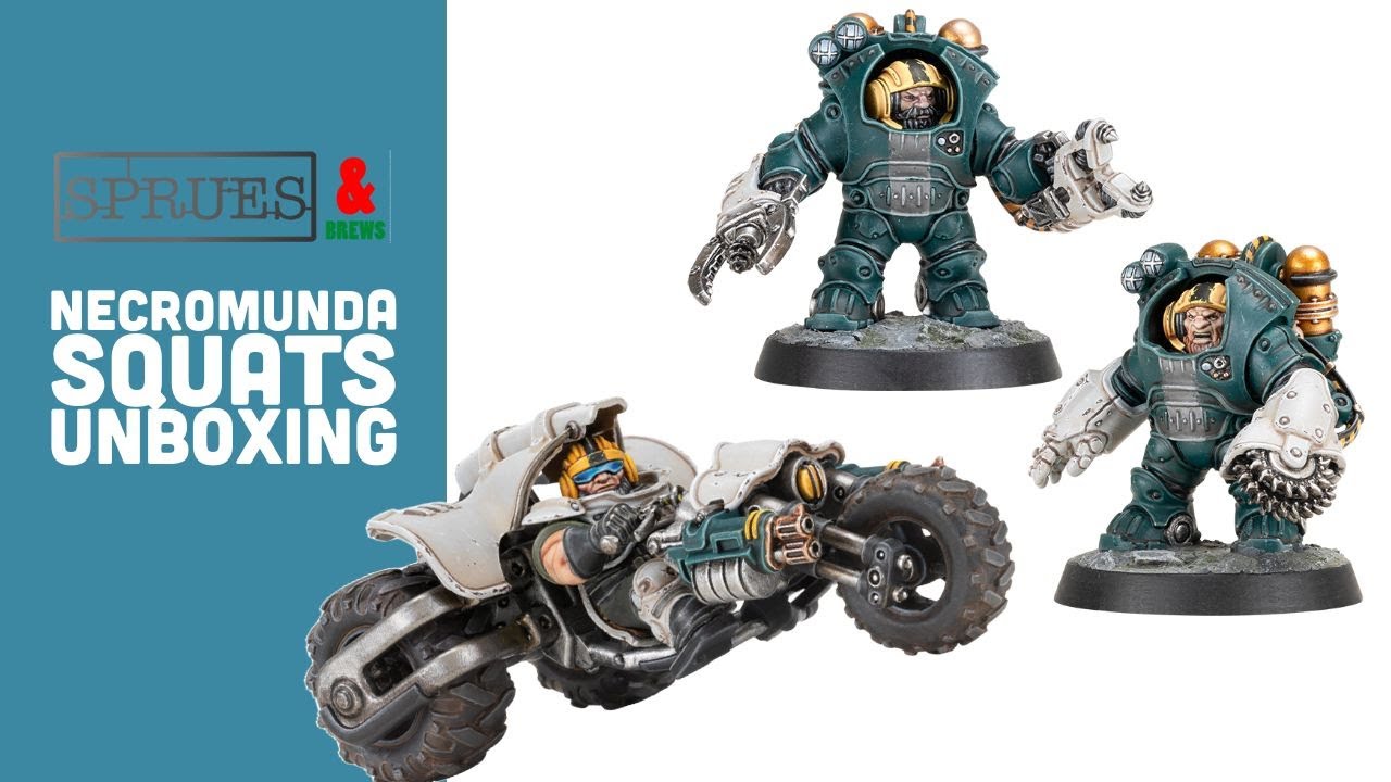 Squat Prospectors Exo-Kyn and Svenotar Scout Trikes Unboxing and Review - Necromunda